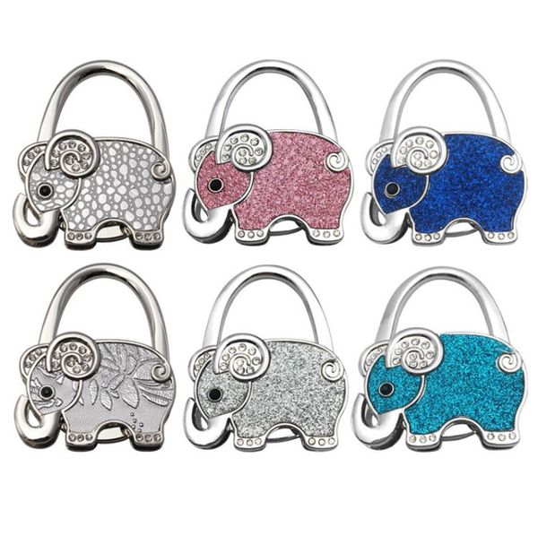 Party Favor Fashion Handbag Hook Elephant Purse Holder Desk Anti-Slip Tote Bag Hanger Wedding Birthday Guest Gift SN4135