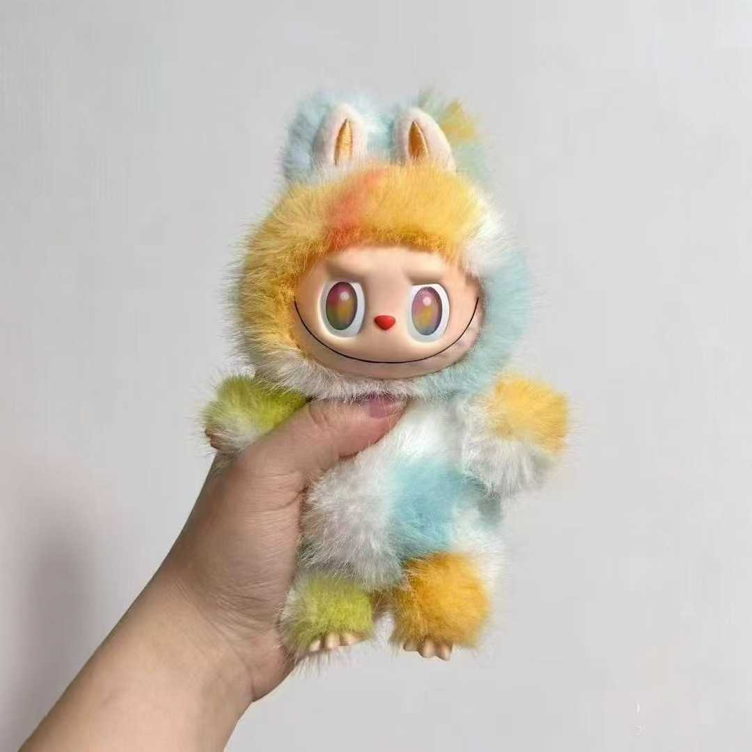 Labubu Third Generation Plush Doll Tie-Dye High-Quality Large Size Trendy Blind Box Bag Pendant L250821