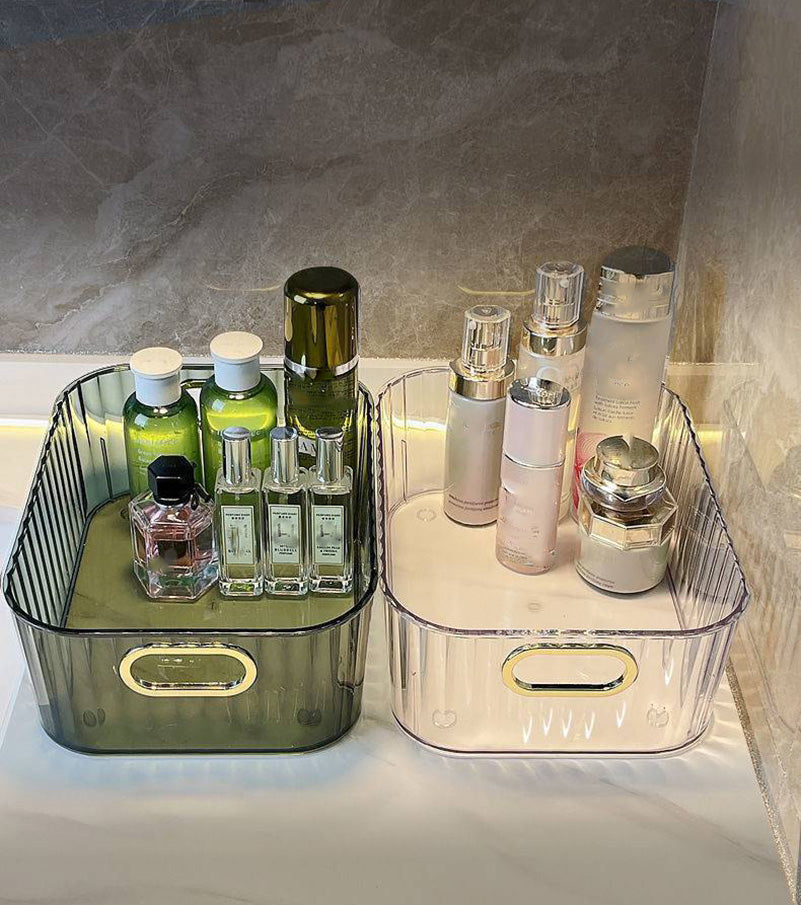 Desk Storage Box Cover Scrub Facial Mask Box Storage Rack Sorting Basket Lipstick Desk Skin Care Cosmetics Box 1pc