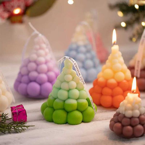 New Arrival New Years Eve Decoration Christmas Tree Fragrance Candles Home Decoration Fragrance Candles Creative Guests Gifts Candles Photos