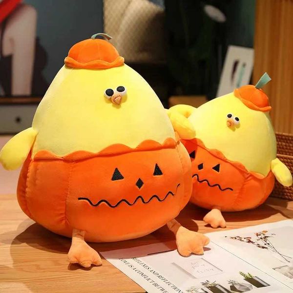 Stuffed Plush Animals 28-60cm Creative Cartoon Pumpkin Chick Plush Doll Stuffed Animal Soft Kids Toys Kaii Plush Throw Pillow Cushion Home D