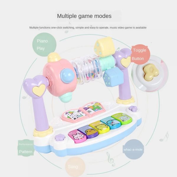 Piano de teclado eletrônico para bebês para crianças instrumentos musicais Som Toys portáteis Presente de brinquedo educacional para criança