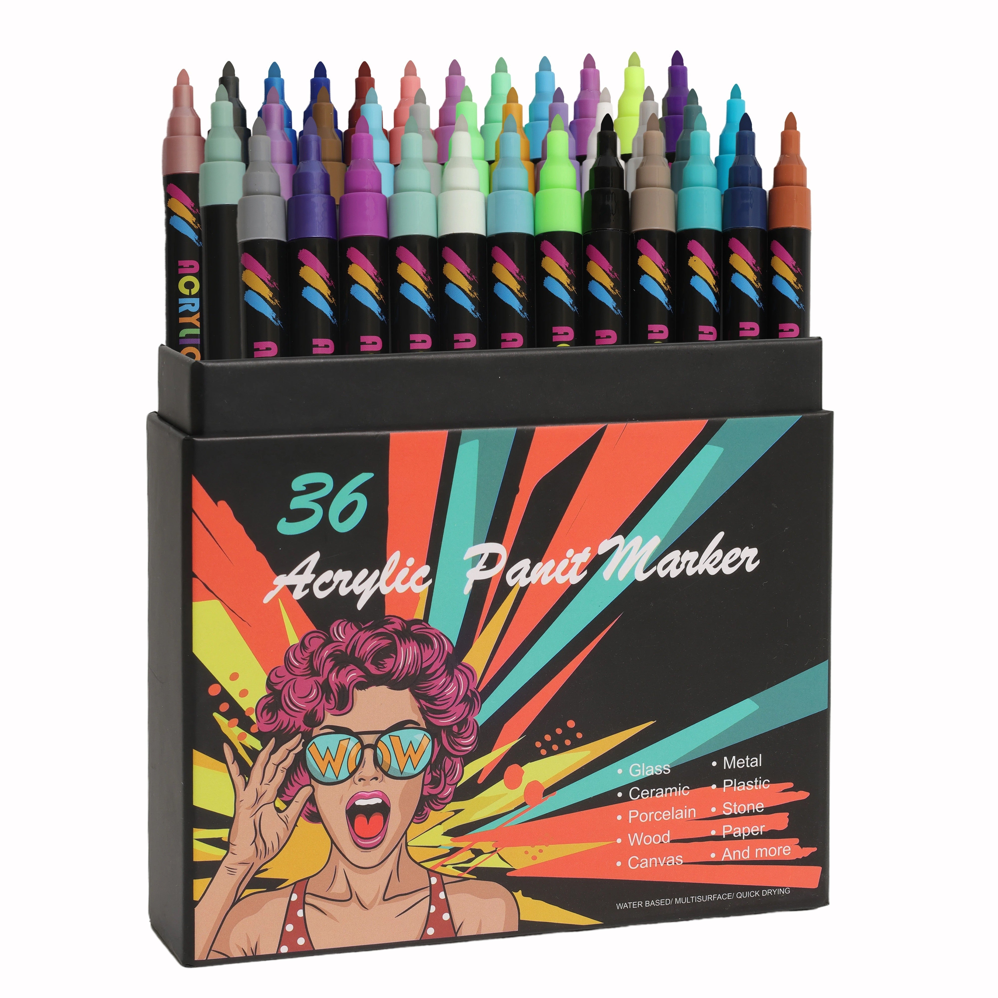 TEMU 36 3mm , For Painting, , Wood, Ceramics, , Stone, , And Diy Crafts, -, -drying, Non-toxic Markers , , For Birthdays, As Easter,