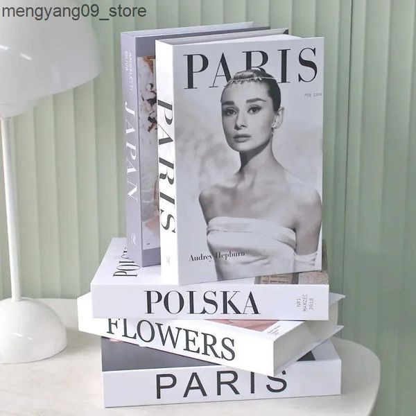 Other Home Decor Fashion Fake Books for Decoration Storage Box Luxury Decorative Book Living Room Decoration Simulation Books Ornaments for