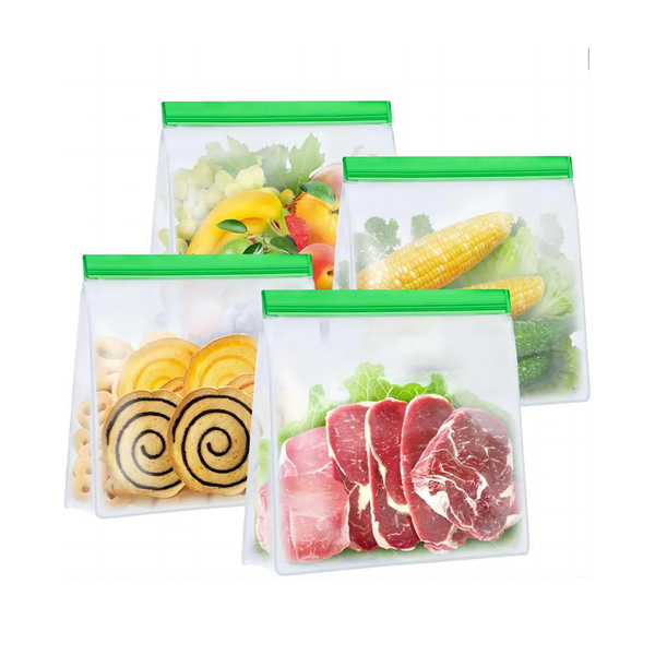Cross border foreign trade exclusive PEVA refrigerator packaging storage food bag, three-dimensional self sealing bag storage sealed fresh-k