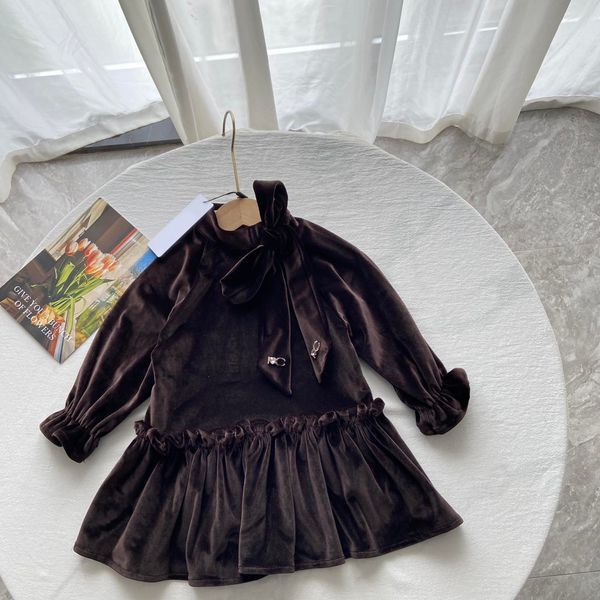 Veet For Kids Designer C Dresses Brand Long Sleeve Skirt High Quality Child One Piece Dress -10 Formal Ocn Girls Children Skirts DZD2408226