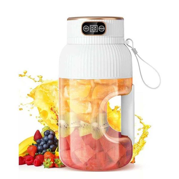 Juicers Portable Juicer Blender 40 Oz Multifunctional Portable Juicer Cup USB Rechargeable Electric Blender For Home-Travel J241114