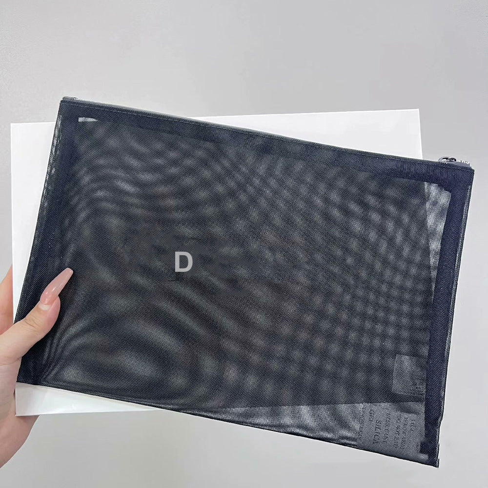 Designer Women Lady Mesh Makeup Bag Classic Cosmetic Beaute Lipsticks Pouch Makeup Organizer Box Storage Case VIP Gift