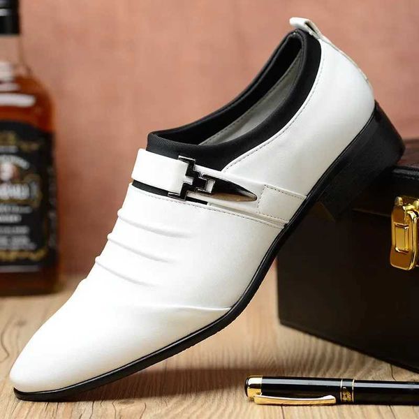 Cotton Leather Shoes Mens Formal Dress Shoes Luxury Business Oxford M-Off Mens Wedding Shoes New 2023 Winter Y241030