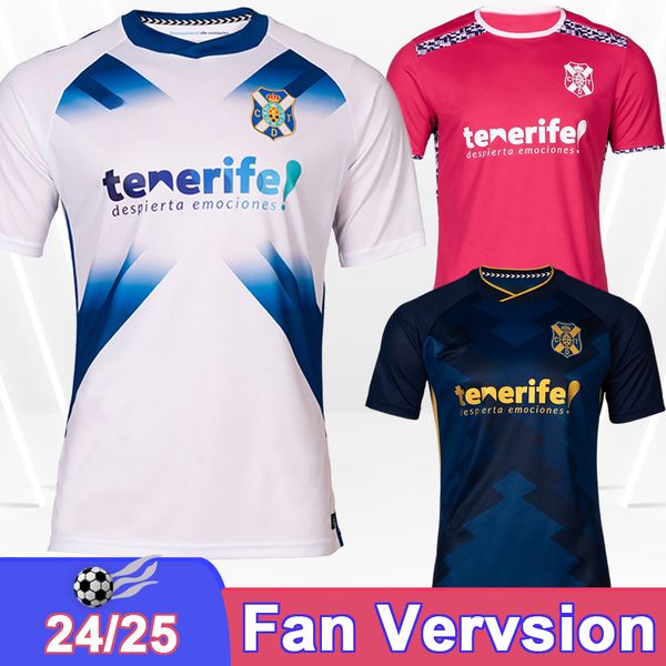 24 25 CD Tenerife SIPCIC Mens Soccer Jerseys MELLOT ALVARO J.G. ROMERO ENRIC GALLEGO Home Away 3rd Football Shirt Short Sleeve Adult Uniform