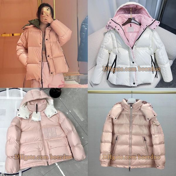 Women down jackets Fur collar coat Down filling colorful coats Ladies jackets Waist retraction coat Top Quality Girly Pink Winter coat Warm