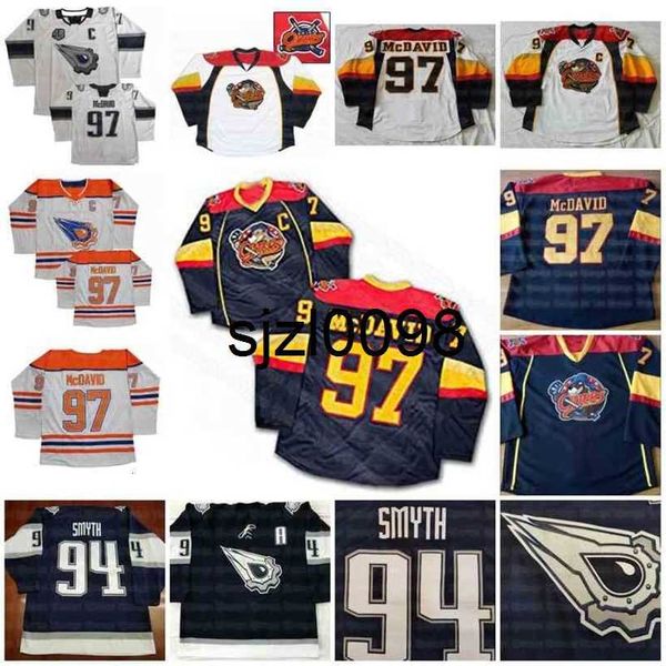 Sj98 CeoVintage 97 Mcdavid 94 Ryan Smyth Hockey Jerseys Koho Women&#039;s Youth Oil Gear Navy Sewing Custom Any name and Size S-4XL