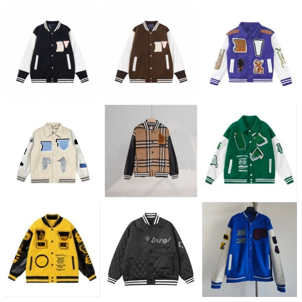 Fashion Designer High Quality Long Sleeves Baseball Coat Uniform Fashion Jacket Warm Clothing for Men Women