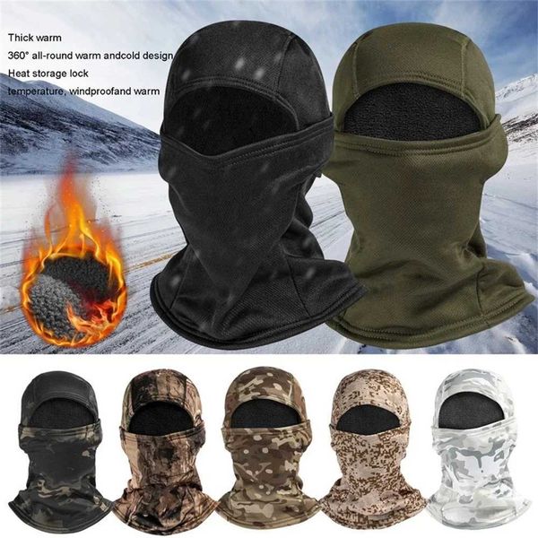 Winter Military Tactical clava Warm Fece Thermal Full Cover Face Mask Motorcyc Mask Cycling Hunting Camo Hats Scarf 2022XJ241021