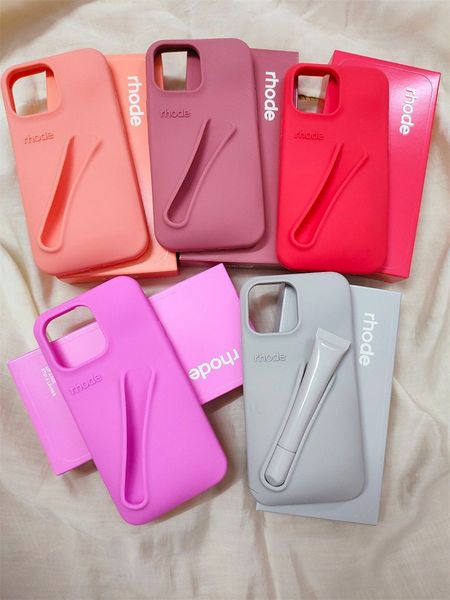 Original Lipstick Clip Case colors Diy Liquid Silicone Phone Case for iPhone 13 14 15 Pro Max 12 11 15Plus 14Plus 13Pro Drop-proof Portable