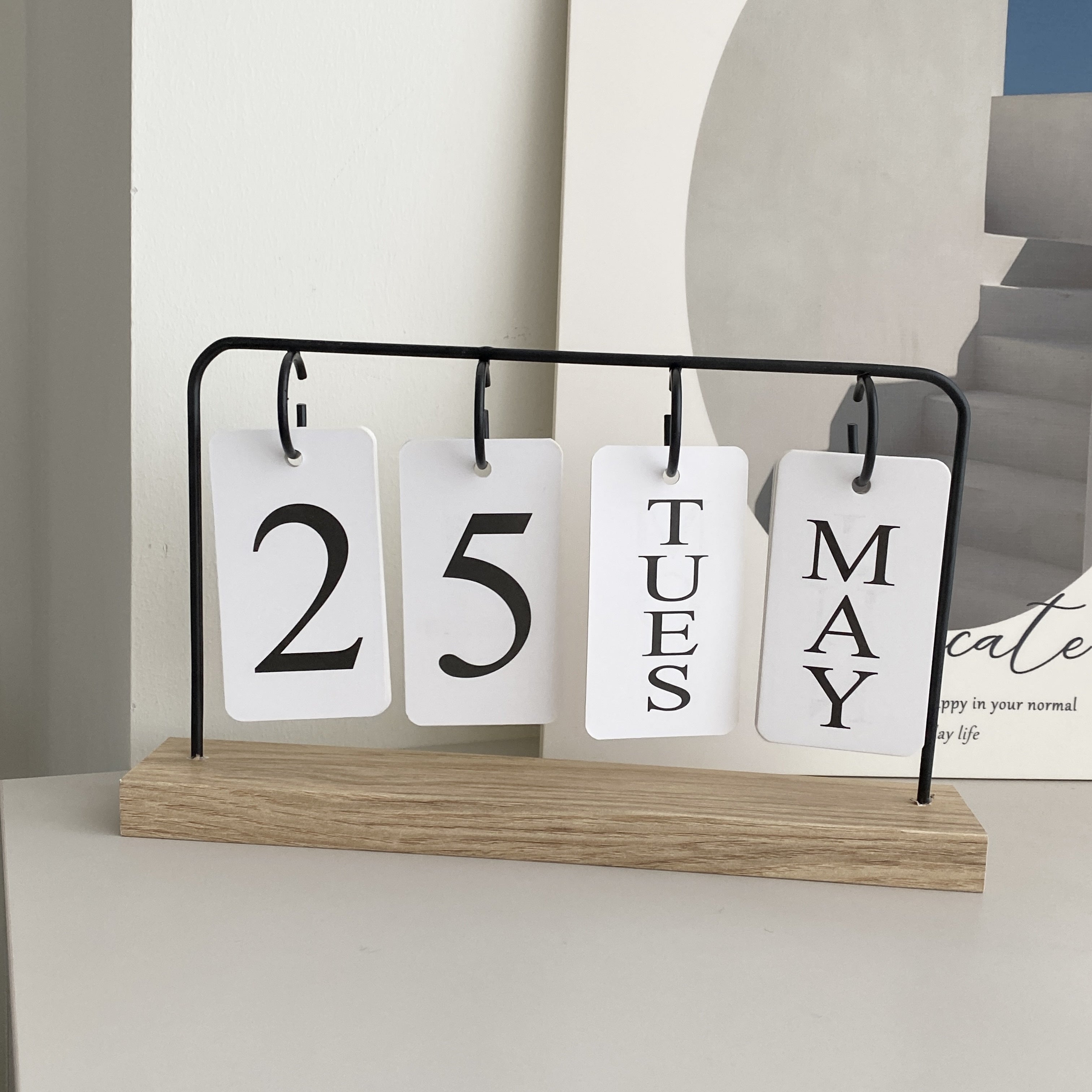 TEMU Creative Calendar Mini Diy Desktop Calendar, Office Desktop Decoration, Holiday Decoration Calendar