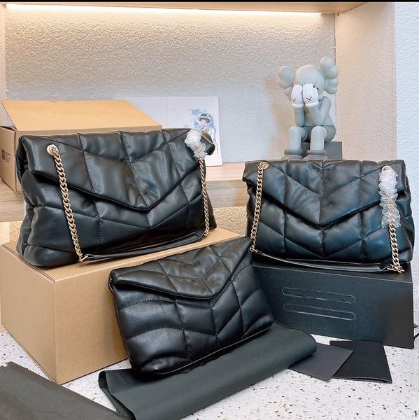 Designer Bag Shoulder Bags 3 Sizes Designers Woman Cross Body Bag Purses Handbag High Quality Sheepskin Gold Chain Flap Luxurys Handbags Pur