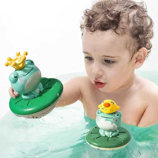 Baby Bath Toys New Baby Bath Toys Electric spray Water Float Rotating Frog Sprint Games Childrens Swimming Bathroom Childrens Gifts CL250113