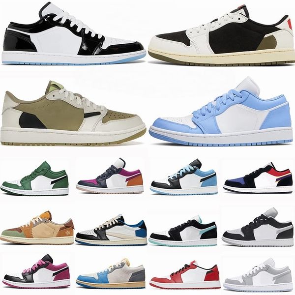 Jumpman 1 1s High Low Travis Golf Basksetball Shoes Men Women Teyana Taylor Neutral Olive Black Phantom Reverse Mocha Palomino Scot Mens Tra