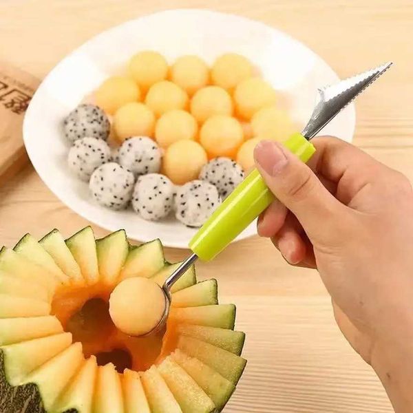Fruit Carving Knife DIY Melon Scoops Watermelon Digging Ball Spoon Fruit Platter Slr Tools Kitchen Gadgets Accessories Salad Y250118