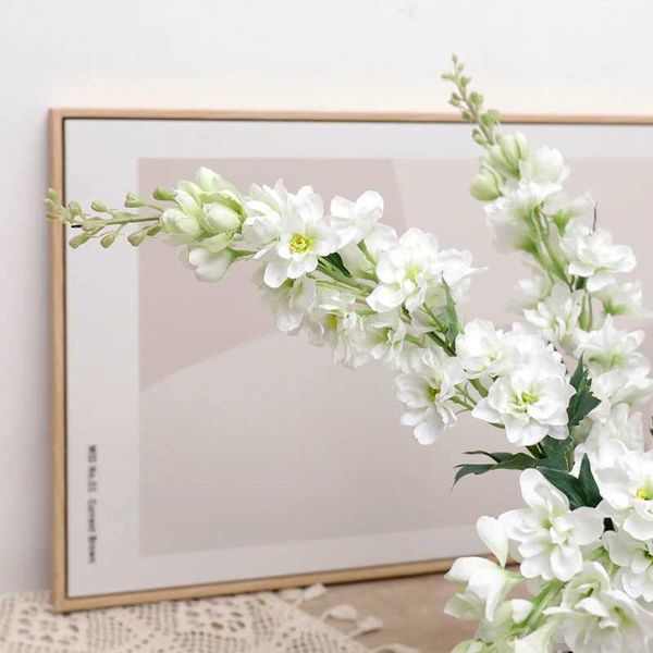 Artificial Flowers 75CM Long Branch Hyacinthus Silk Delphinium Home Living Room Vase Flower Arrangement Craft Wedding Decoration Y240801