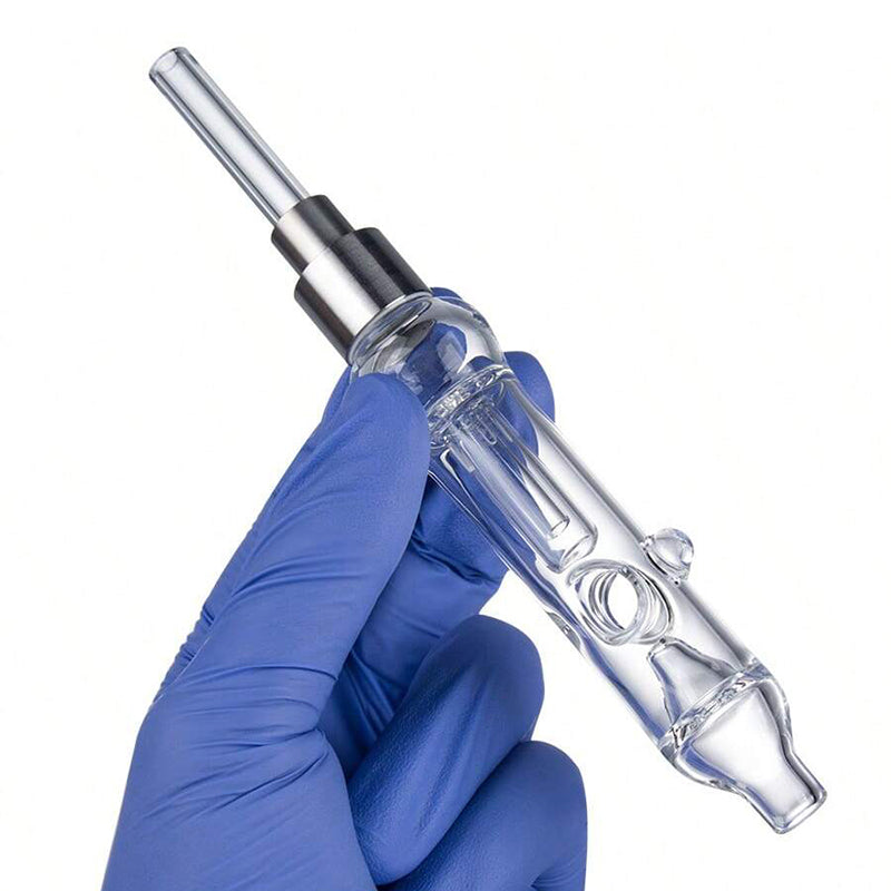 Glassvape666 NC029 Dab Rig Nectar Collector Glass Bong Spill-Proof Smoking Pipes 510 Titanium Quartz Ceramic Nail Air Hole Recycle Water Perc Bubble