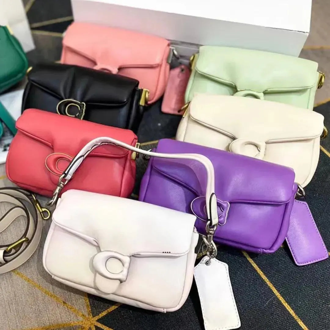 AA Designer Women Tote Tabby Designer Messenger Luxury Tote Handbag Leather Baguette Shoulder Bag Mirror Quality Square Crossbody Fashion Ho