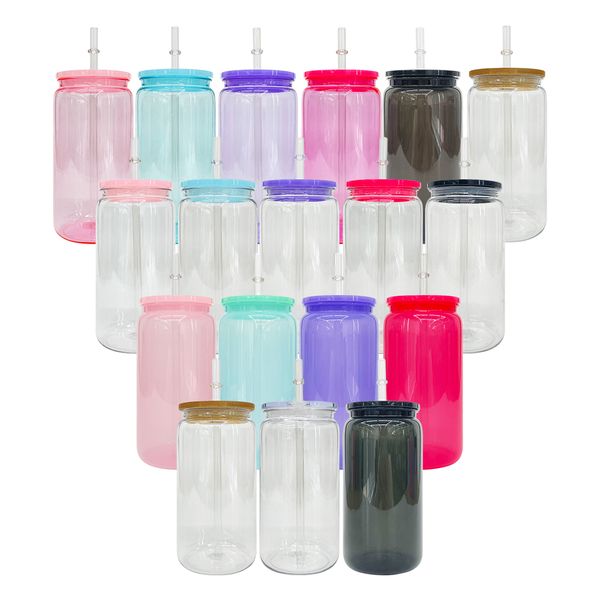 Ready To Ship Shaped Beer Cups Colors Mixed Reusable Drinking Tumblers Oz Colored Aron Plastic Can For UV DTF Wraps Pcs Case