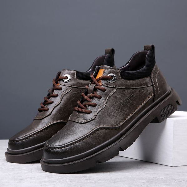 Autumn Spring New Elevated High Quality Business Dress Men&#039;s Genuine Leather Outdoor Oxford Shoes 56a1