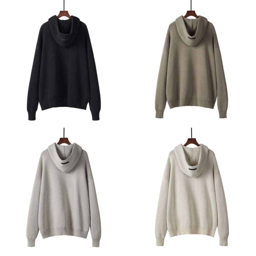 Mens Designer Sweater Essential Knit Hoodie Women Cardigan Hoody Knitted Jumpers Pullover Sweat Shirts Oversized Pull Hip Hop Skateboard Knitwear Wi