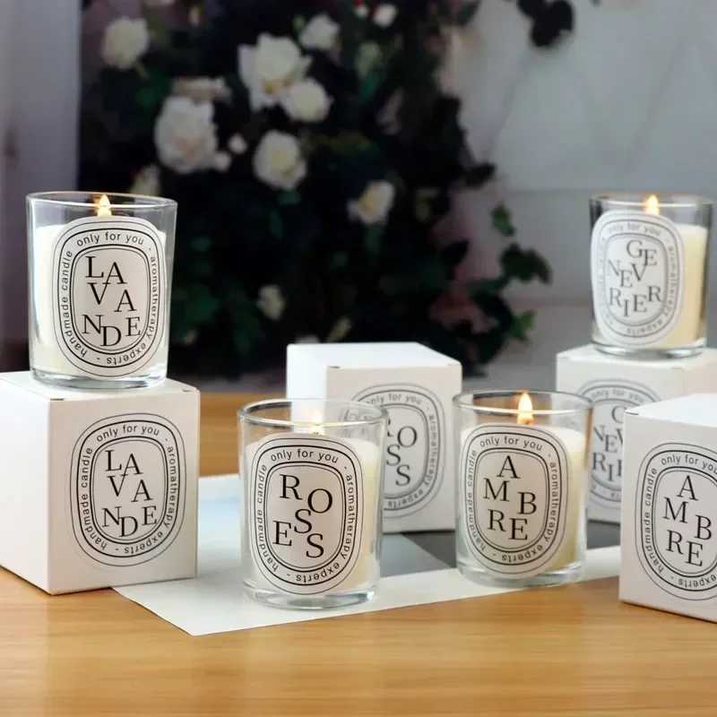 Romantic Transparent Scented Fragrance Aromatic Candles Wedding Candle Jar Light Gift