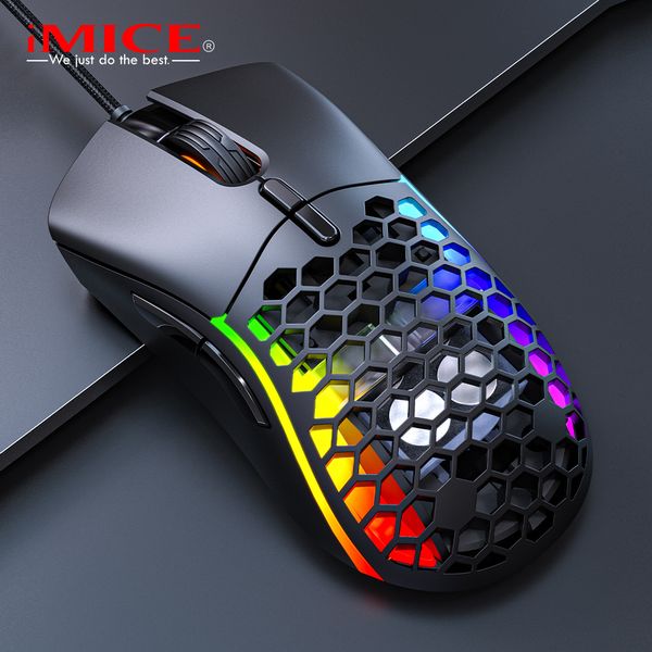 USB Wired Lightweight Gaming Mouse 7200 DPI 6 programmable Game Mice Ergonomic for Laptop Pc
