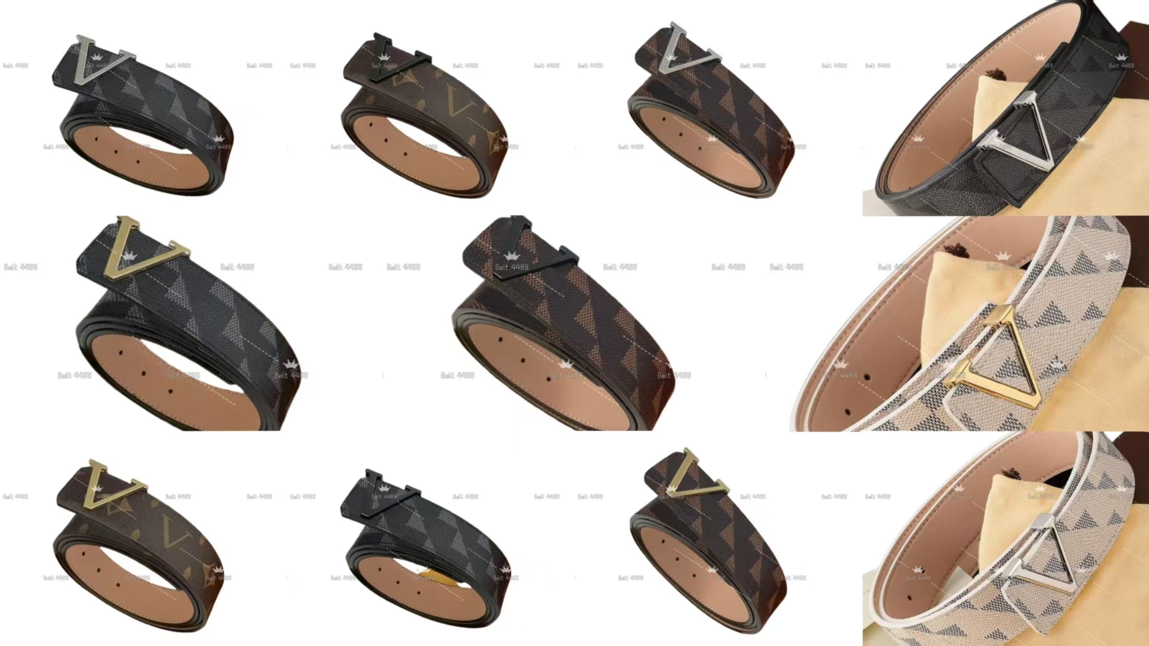 Elegant and casual men&#039;s leather belt designed by a professional designer with a letter buckle made of high quality materials with a simple des