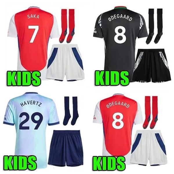 Baby Kids Clothing kids kit sets 2024 Children athletic outdoor apparel jerseys arsenall jersey 24 25 saka ODEGAARD HAVERTZ RICE SMITH ROWE