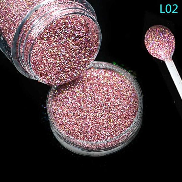 Shining Dust Nail Art Glitter Decoration - Pink Silver Chrome Sequin PowderC250111