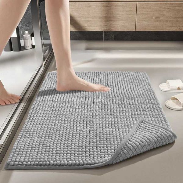 Luxury Chenille Super Absorbent Bathroom Rug Mat Soft Shaggy Microfiber Non Slip Bath Mat Machine-Washable Thick Plush CarpetsC241227