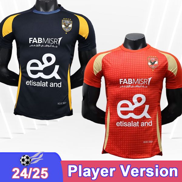 2024 25 AL Ahly Egypt AFSHA Mens Player Soccer Jerseys A.ELSOLIA H.ELSHAHAT MAALOUL Home Away Football Shirts Short Sleeve Adult Uniforms
