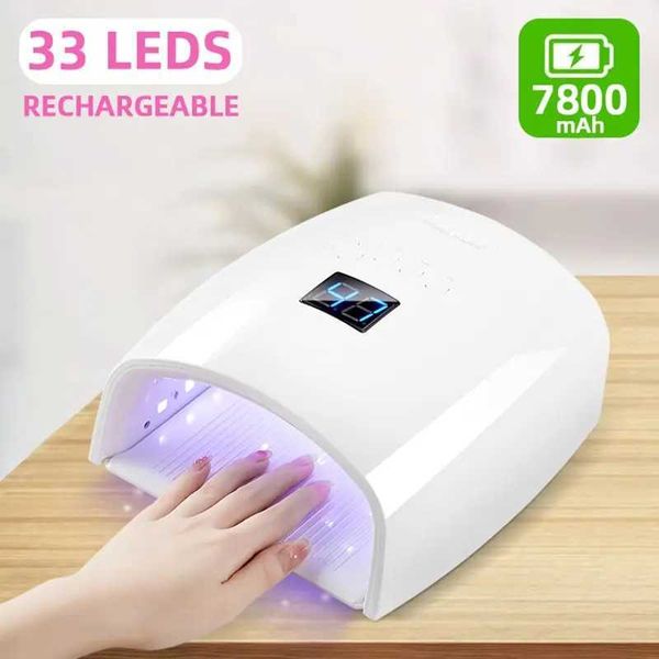 Nail Dryers Rechargeable UV LED nail lamp 66W cordless nail dryer for gel polishing professional nail art processing tools for home and salo