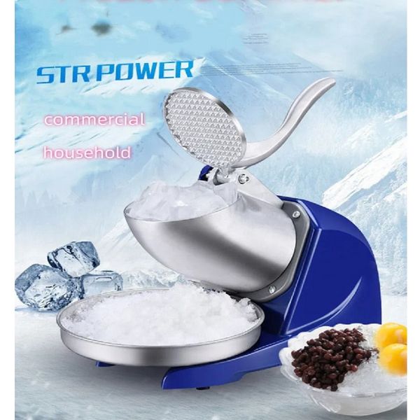Commercial Ice Crusher Thickness Adjustable Ice Shaving Crushing Machine Snow Smoothie Machine For Milk Tea Shop