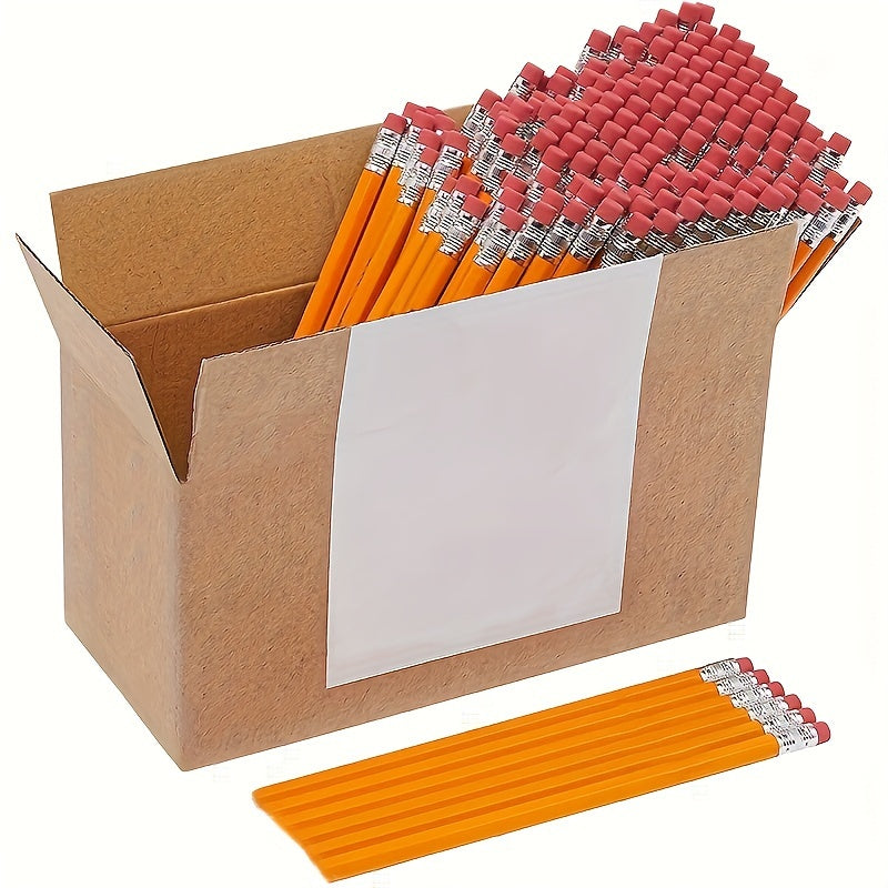 TEMU Pack Of 150 Pre-wood Pencils With Eraser - Medium Point, Durable Graphite, For Writing, Drawing, Sketching - Ideal For Classroom, Office & Art