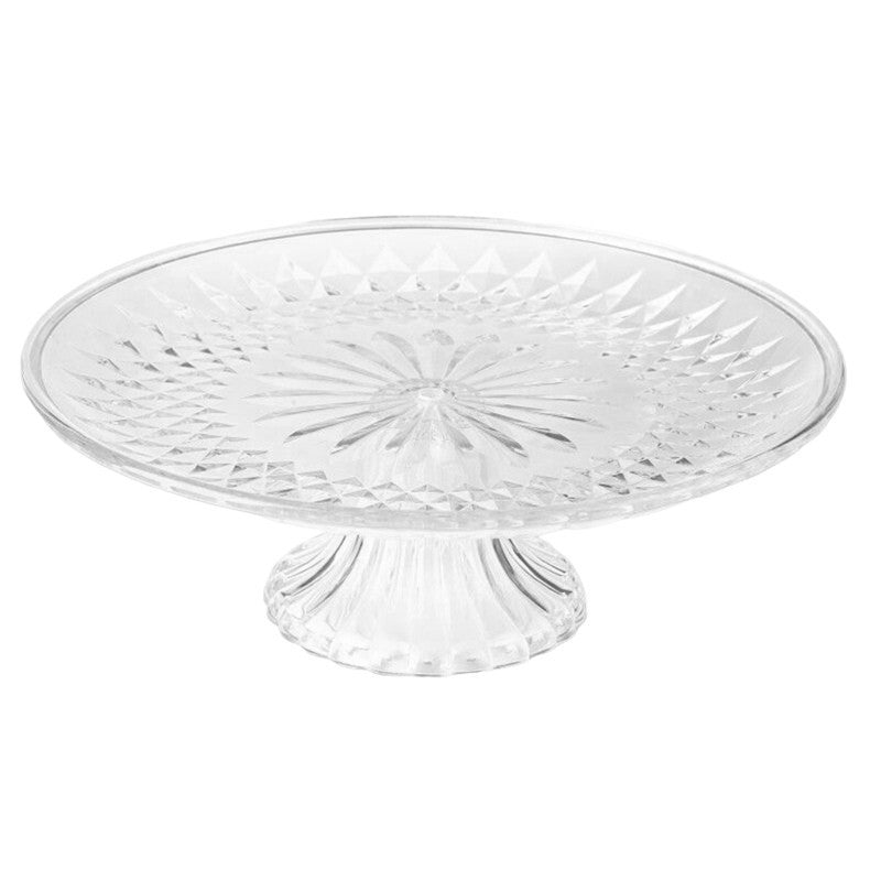 TEMU 1pc Round Cake Stand Serving Tray Food Grade Safe Serving Plates For Birthday Parties Weddings Baby Shower