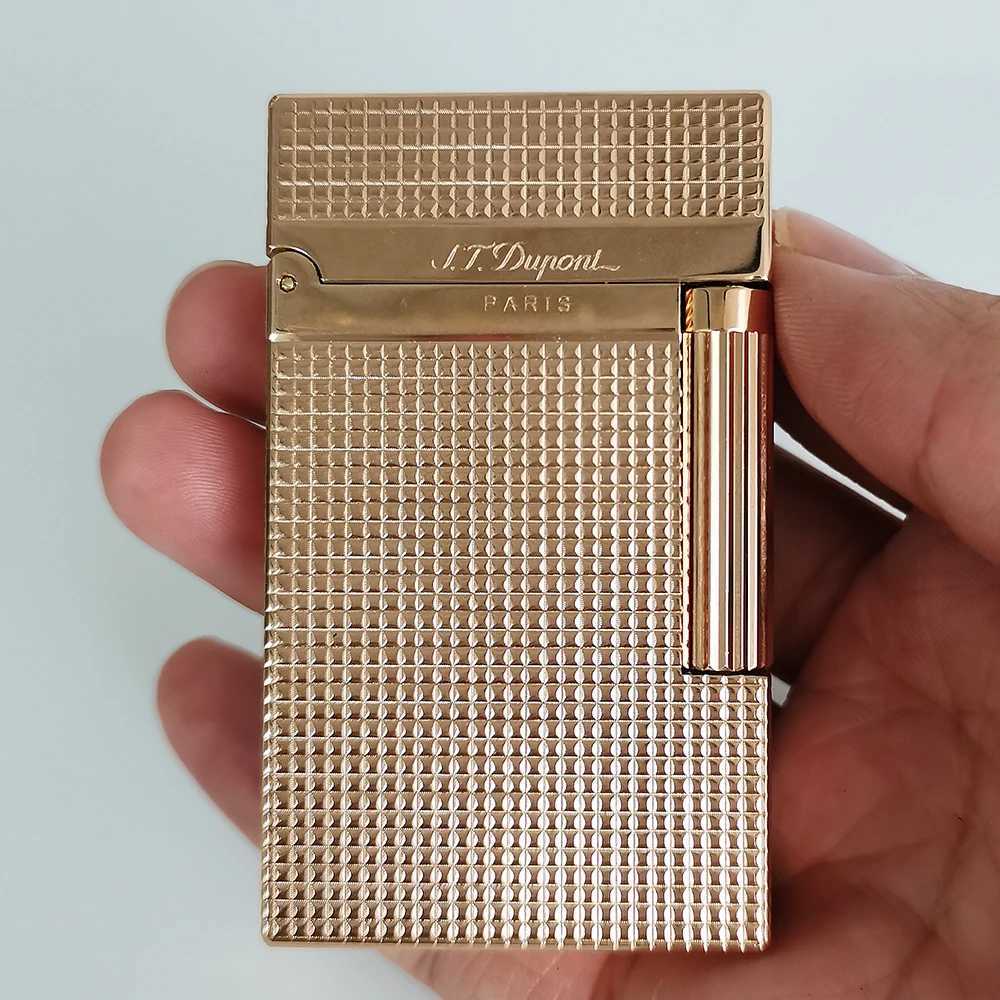 New D Lighter Ened Clear Sound Special Cigarette Smoking Accessories Cigar Gadgets Butane Gas Men Gifts R250423