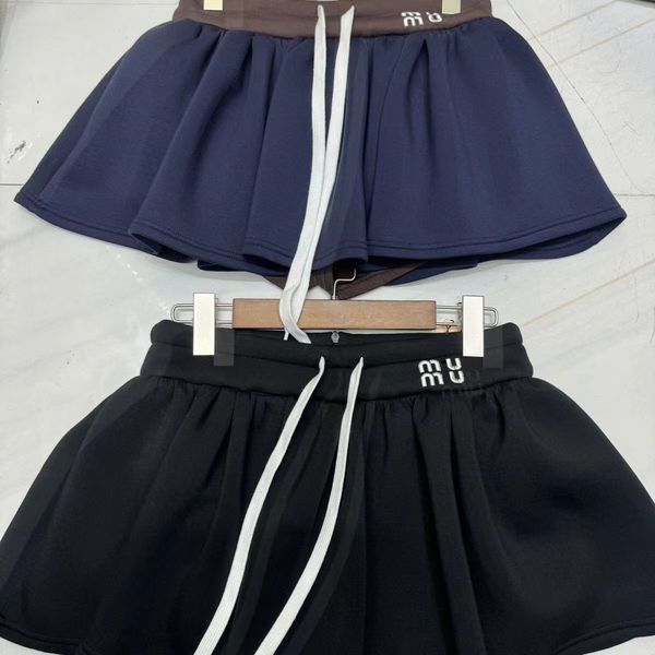 Boutique Mini Women&#039;s Wear Elastic Belt Sweet Girl Style Contrast Color Versatile Short Skirt Half Skirt