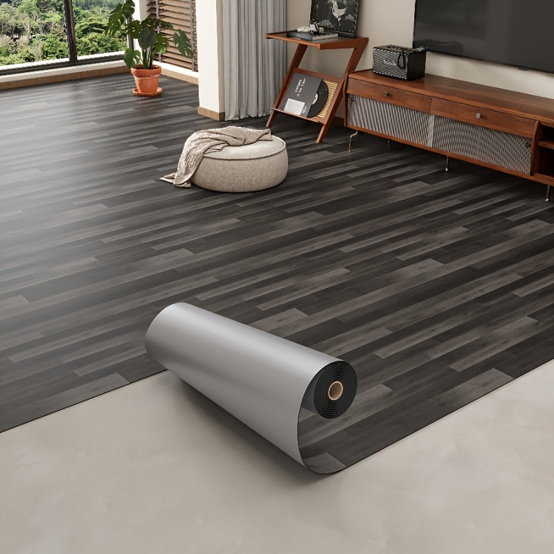 TEMU [6 Colors ]1-2 Roll Pvc Thickened 3d Texture, Vintage Wood Grain Flooring, Self-adhesive Coating, Easy To , Peel And Stick, Waterproof,