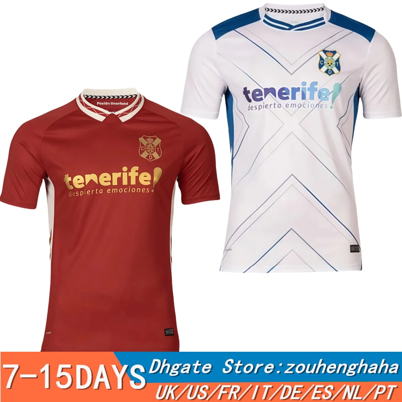 Camiseta CD Tenerife 25 26 soccer jerseys 2025 2026 Home Away Third MELLOT SIPCIC ALVARO J.G. ROMERO ENRIC GALLEGO Men Kids Football Jersey Shirts k