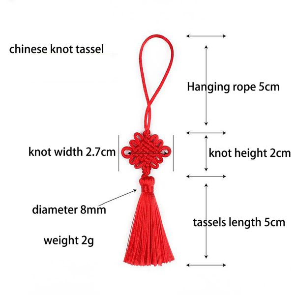 2pcs-lot 5cm Chinese Knot Tassel Silk Fringe Sewing Bangs Tassel Trim Decorative Key Tassels for DIY Curtains Home Decoration