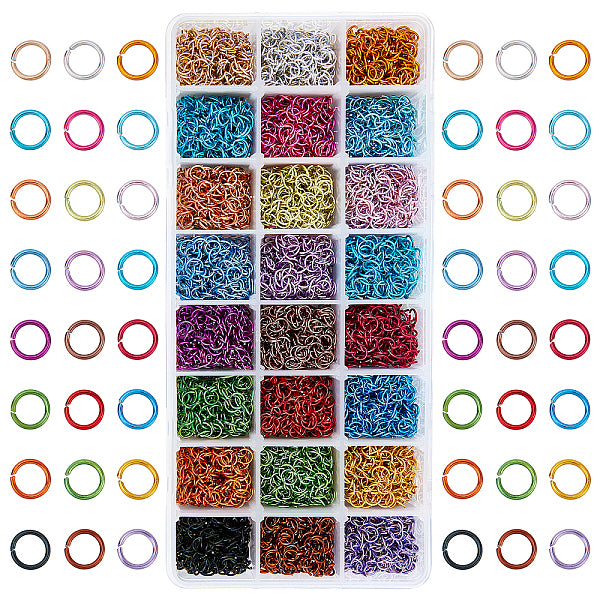 Filo di alluminio anelli aperti di salto