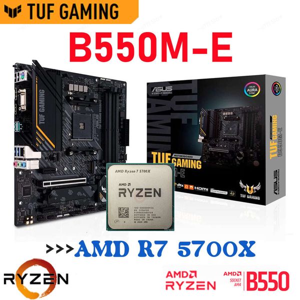 New ASUS TUF GAMING B550M-E DDR4 Socket AM4 USB 3.2 Gen Ge Support AMD Ryzen 5000 Series Processors AMD Ryzen 7 5700X CPU Combo