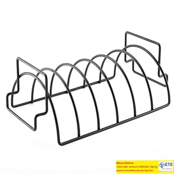 Metal Wire BBQ Grill Stand Steak Holder Roasting Rib Rack Kitchen Tool Barbecue grill supplies barbecue tool
