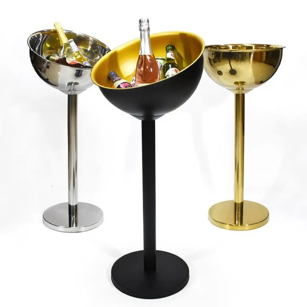 Tabletop Rac Stainless Steel Champagne Basin Or Standing Stand Coog Golden Sier Wine Beer Ice Bucket
